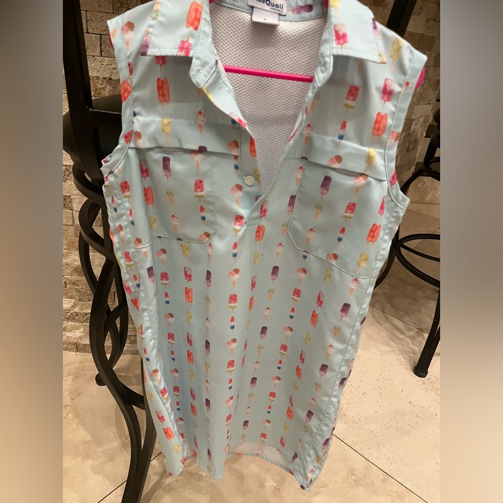 Super cute summer dress popsicle aqua color size 6